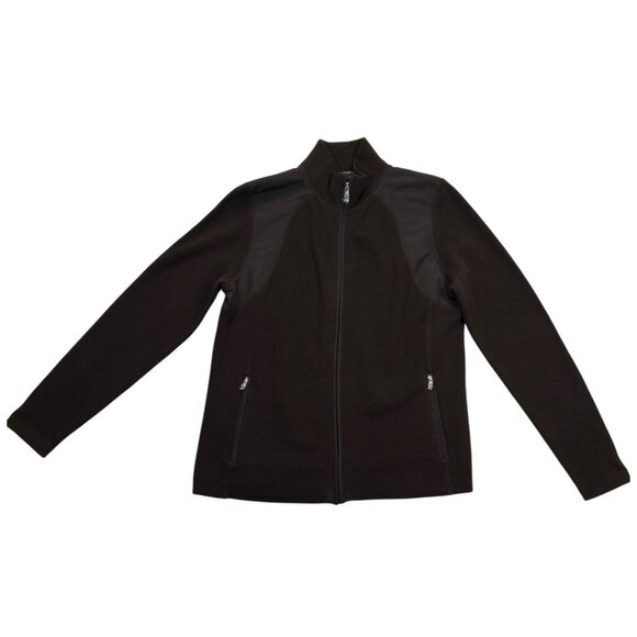 Lauren‎ Active Ralph Lauren Jacket Womens Large Brown Full-Zip Turtleneck Collar - Picture 1 of 5